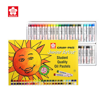 樱花(SAKURA)48色油画棒儿童安全蜡笔美术彩绘绘画画笔软性油性粉棒油彩棒小太阳款出游礼物套装美术写生 樱花(SAKURA)48色油画棒儿童安全蜡笔美术彩绘绘画画笔软性油性粉棒油彩棒小太阳款出游礼物套装美术写生
