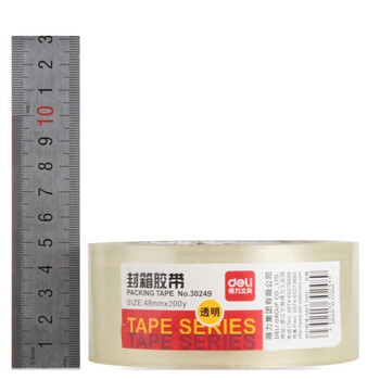 得力30249超市封箱胶带48mm*200y*50um(卷)(普透) 得力30249超市封箱胶带48mm*200y*50um(卷)(普透)