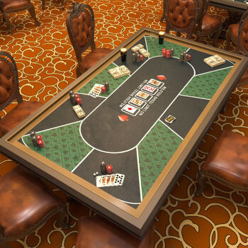 德州扑克桌子德州扑克桌布垫橡胶台垫筹码桌游桌垫长方形桌面垫皮革