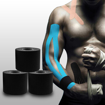 驰动【3卷】肌肉贴运动绷带弹力自粘肌内效贴拉伤胶带肌贴布5cmx5m黑 驰动【3卷】肌肉贴运动绷带弹力自粘肌内效贴拉伤胶带肌贴布5cmx5m黑