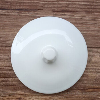 uosu2个装陶瓷杯盖子马克杯盖子杯盖通用办公会议室水杯茶杯盖子圆形