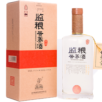 监利粮酒监粮旗舰店苦荞酒传统工艺白酒家庭自饮礼品送酒单瓶装42度