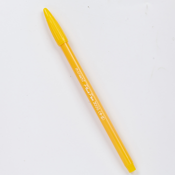 笔糖果色手绘画笔中性纤维慕娜美水性笔手账勾线笔画画彩色笔3000黄色