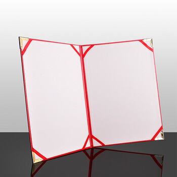 金隆兴 A4皮面朗诵夹 红色皮面空白签约本演讲夹商务会议合同夹签约夹宣誓本 7178 金隆兴 A4皮面朗诵夹 红色皮面空白签约本演讲夹商务会议合同夹签约夹宣誓本 7178