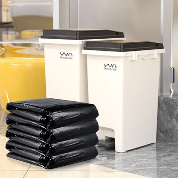 宜之选大号平口加厚垃圾袋70*90cm*50只单面1.2丝商用物业酒店