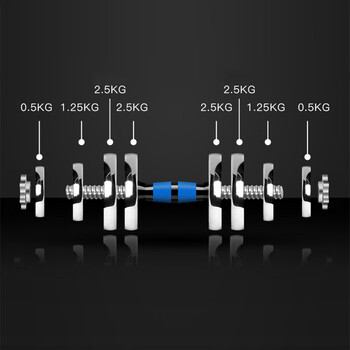 诚悦电镀哑铃杠铃30公斤男女士运动健身器材可调节拆卸组合套装CY-069