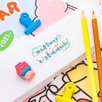 誉禾手账贴纸包可爱个性文字贴纸手帐DIY日记相册手机笔记本水杯装饰贴 单包装随机发 5196-Z