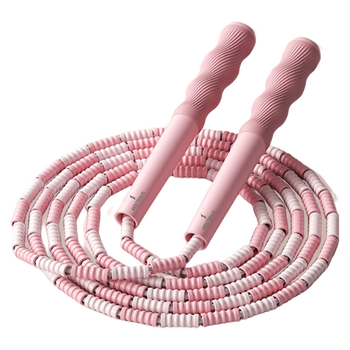 何大屋 跳绳儿童竹节成人小学生健身训练器材儿童跳绳 HDW1706/粉色