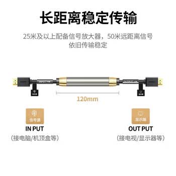 绿联(UGREEN) HDMI线2.0版4K数字高清线3米视频线工程级 10108