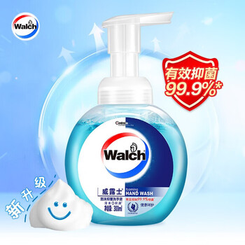 威露士（Walch）泡沫洗手液健康呵护300ml*6 抑菌99.9%泡沫易冲洗 保障家人健康