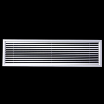 尚琛中央空调出风口格栅百叶黑白双色线型风口可定制加长检修口通风口