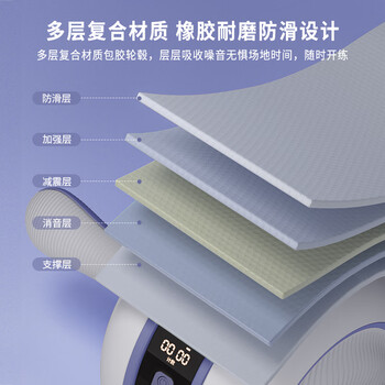 PROIRON普力艾 健腹轮 自动回弹计数腹肌轮卷腹轮收腹轮神器男女滚轮