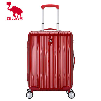 爱华仕oiwas拉杆箱女万向轮20寸登机旅行箱男25寸密码皮箱子行李箱婚