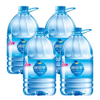润田翠（runtian） 天然矿泉水 家庭饮用水 大桶装 5L*4桶 整箱装	