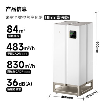 米家【家电政府补贴】小米全效空气净化器 Ultra增强版分解式除甲醛 除菌 隔绝过敏源固态甲醛传感器