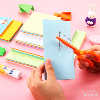 晨光（M&G）彩色卡纸手工折纸手工折纸176*176mm彩纸10色/120页剪纸卡纸FPYNQ761 1包装