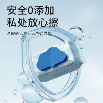 洁丽雅（Grace）湿厕纸80抽*6包加大20*15cm家庭装洁厕湿纸巾厕纸可搭卷纸卫生纸
