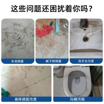 盾王瓷砖除垢剂500ml 地板清洁剂 多功能浴室卫浴清洗剂 厕所除垢剂