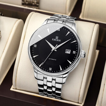 依波(ebohr)手表男情侣款自动机械表女表商务简约防水潮流时尚实心
