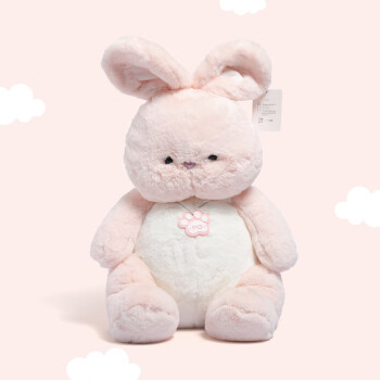 迪士尼可爱风粉色兔子公仔超柔软布娃娃玩偶床上兔抱枕儿童女孩毛绒