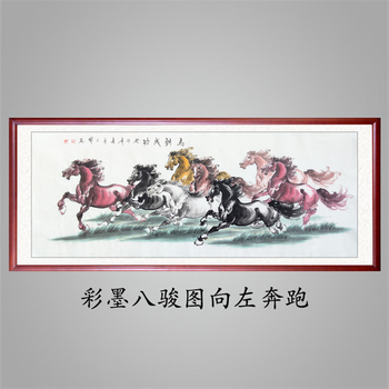 徐悲鸿八马图价格报价行情- 京东