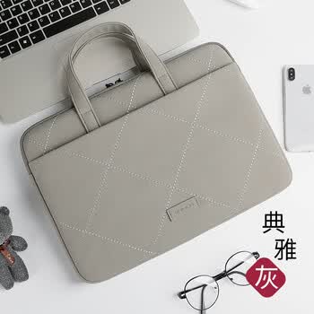 BRINCH手提电脑包女14/15英寸商务通勤简约适用苹果华为笔记本电脑包