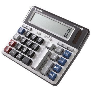 佳能Canon WS2235H 电脑按键计算器/财务银行计算器/12位横版桌面计算器
