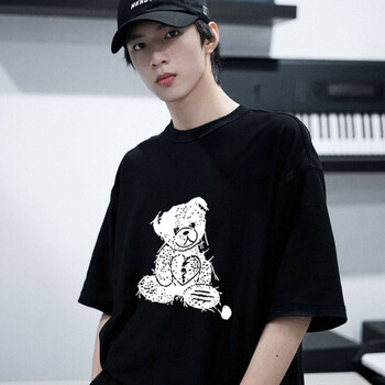 刘耀文同款衣服夏季新款纯棉短袖t恤女潮宽松学生男女情侣装上衣高街