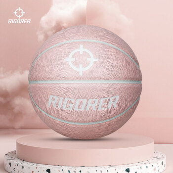 准者篮球准者篮球7号成人儿童室内外通用湿耐磨标准PU粉色篮球