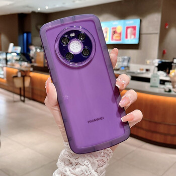 简约透明纯色tpu适用华为mate40小胖妞手机壳防摔保护套30pro透明防摔