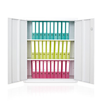 洛克菲勒办公柜子矮柜储物柜档案柜铁开门加厚文件柜铁皮柜高1090宽900