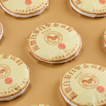 八马茶业 茶叶 福鼎白茶 贡眉 2019年原料 老白茶 茶饼100g