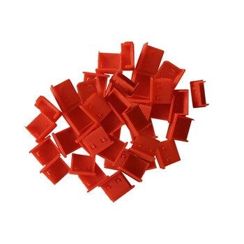 索厉 USB封口塞/USB口安全塞/USB一次性堵头/USB防尘塞/硬塑料材质/抽屉式设计/红色500装/20065