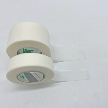 3m易撕透气胶带微孔通气型1530 3m无纺布胶带纸胶带 杜宾绑耳胶带