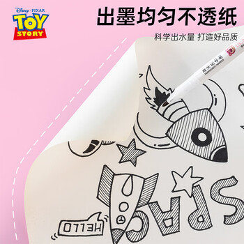 迪士尼（Disney）勾线笔美术黑色双头多用油性记号笔签字笔儿童学生描线绘画勾线笔10支/盒草莓熊DM21416T画画笔