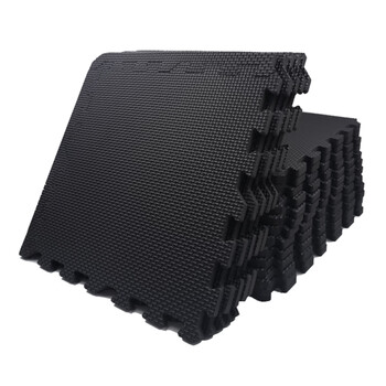 PROIRON普力艾 健身房地垫运动地胶跑步机专用隔音垫地板垫 1cm厚18片装