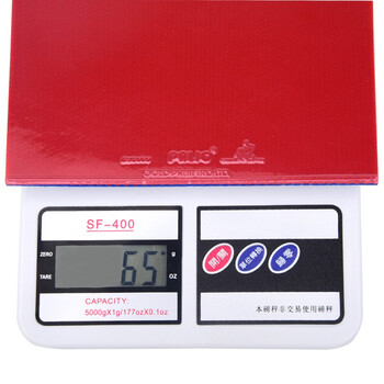 拍里奥（Palio）蓝海绵CJ8000专业版乒乓球胶皮乒乓球拍反胶粘性套胶 红色45-47度