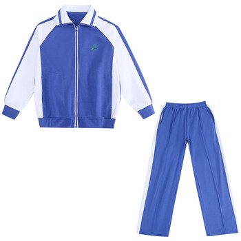 迪士尼品牌童装深圳小学生校服蓝色春秋款男童统一两件套班服女生速干