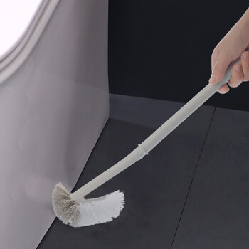 茶花 倍洁马桶刷子翘头清洁硬毛刷浴室长柄把神器卫生间厕所刷子