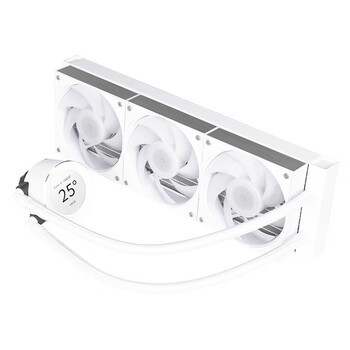 先马（SAMA）XW360DW（标配风扇）一体式机箱水冷散热器白色 自定义IPS屏/ARGB幻彩风扇/高性能冷排/漏液赔付