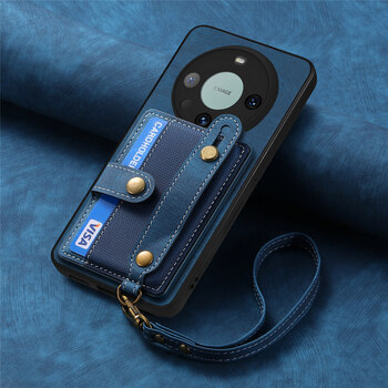 卡包带支架适用华为mate60 pro手机壳华为mate60腕带卡套畅玩可放 宝