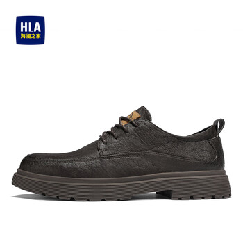 海澜之家hla皮鞋男青年马丁鞋新款工装鞋潮流耐磨舒适男鞋休闲鞋轻奢