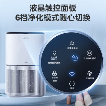 美的（Midea）宠物专用空气净化器 杀菌消毒吸猫毛浮毛除过敏源神器 除臭味异味尘螨灰尘毛发母婴家用空气净化机