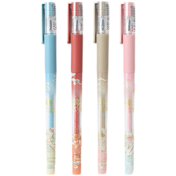 晨光中性笔鬼灭之刃按动/拔帽笔办公签字笔学生笔速干水笔0.