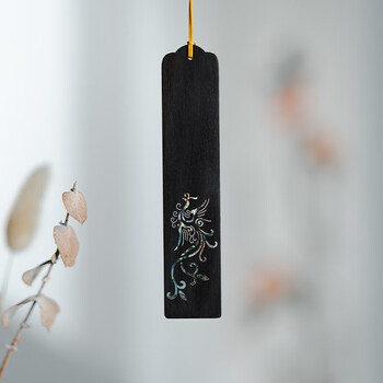 張小鳳书签中国风古风创意礼物 毛笔文房四宝书房摆件紫光檀小叶紫檀木质书签 凤之灵小叶紫檀款