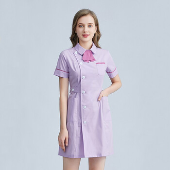 护士服夏季短袖美容服保育服医护工作服白服护理学校医美导医工服02藉