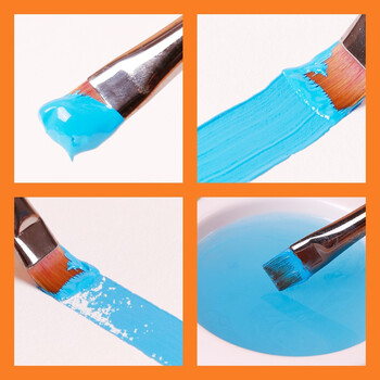 蒙玛特(MontMarte)尼龙画笔7支装美术画画笔水粉水彩丙烯油画颜料绘画笔套装尼龙绘画笔手绘排笔笔刷V