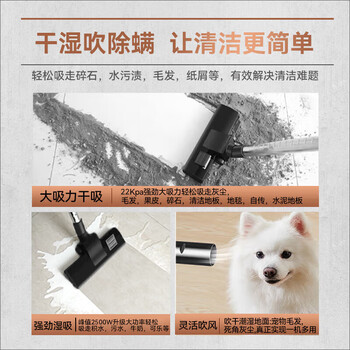 扬子桶式吸尘器家用干湿吹多功能工业峰值2500W大功率大吸力车用商用地毯酒店开荒装修吸尘机YZ-106S