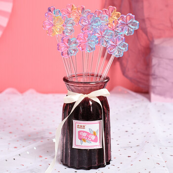 水晶长棒棒糖【小花60支】 送花瓶