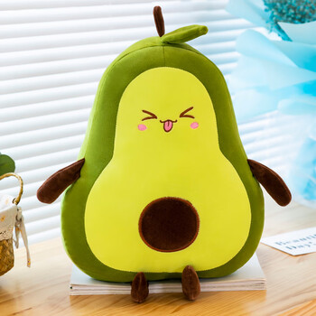 神孩子可爱网红牛油果毛绒玩具玩偶抱枕大号睡觉布娃娃公仔生日礼物
